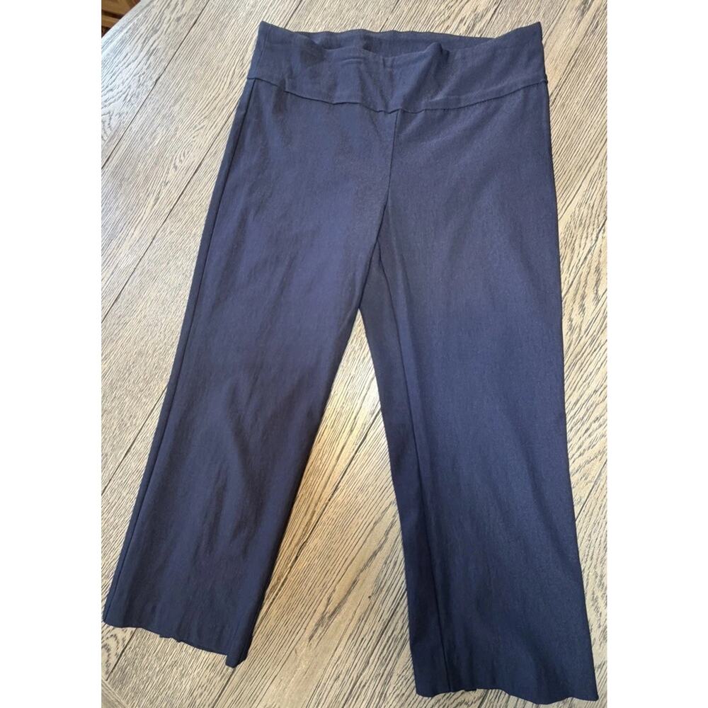 Tribal Pants, Women's Size 8, Black, Pull On, Capris, Straight Leg, Pull On